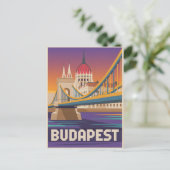 Boedapest-vintage Briefkaart (Staand voorkant)