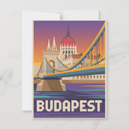Boedapest-vintage Briefkaart
