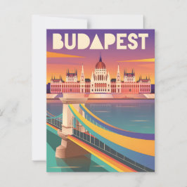 Boedapest-vintage Briefkaart
