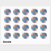 Boedapest-vintage Ronde Sticker (Vel)