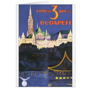 Boedapest Vintage Travel Poster