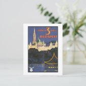 Boedapest Vintage Travel Poster Briefkaart (Staand voorkant)