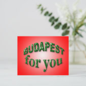 Boedapest voor jou briefkaart (Staand voorkant)