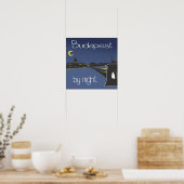 Boedapest voor nacht , poster boedapest (Keuken)
