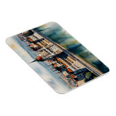 Boedapest waterverf kunst magneet (Rechterzijde)