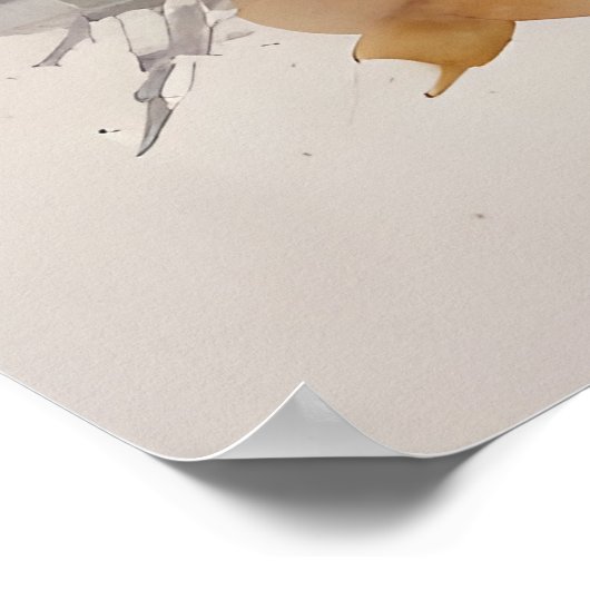 Boedapest waterverf kunst poster (Hoek)