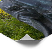 Boedda-beeld in de Japanse tuinen Golden Poster (Hoek)