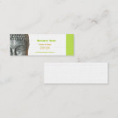 Boeddah, goud, zwart visitekaartje (Voorkant / Achterkant)