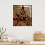 Boeddasava van Mercy觀 菩 薩 W/Tibetan Mantra Poster (Keuken)