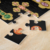 Boedde kruisingen met Faux Gemstenen Legpuzzel (Zijkant)