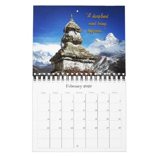 Boeddha 2026 Kalender / Boeddhisme, Quotes (Feb 2026)
