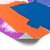 Boeddha Abstract schilderij Poster (Hoek)