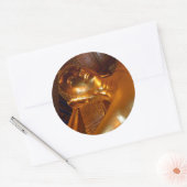 Boeddha achterover leunen ~ Boeddhistische tempel  Ronde Sticker (Envelop)