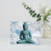 Boeddha alleen - Horizontaal Briefkaart (Staand voorkant)