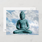 Boeddha alleen - Horizontaal Briefkaart (Voorkant / Achterkant)