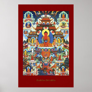 Boeddha Amitabha Religieuze Art Poster Series