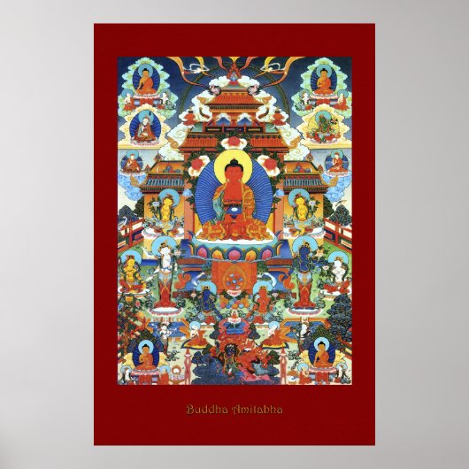 Boeddha Amitabha Religieuze Art Poster Series (Voorkant)