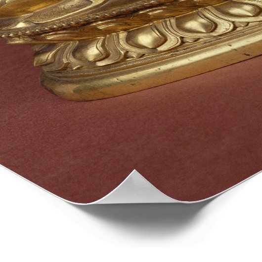 Boeddha Amitayus zit in meditatie Poster (Hoek)