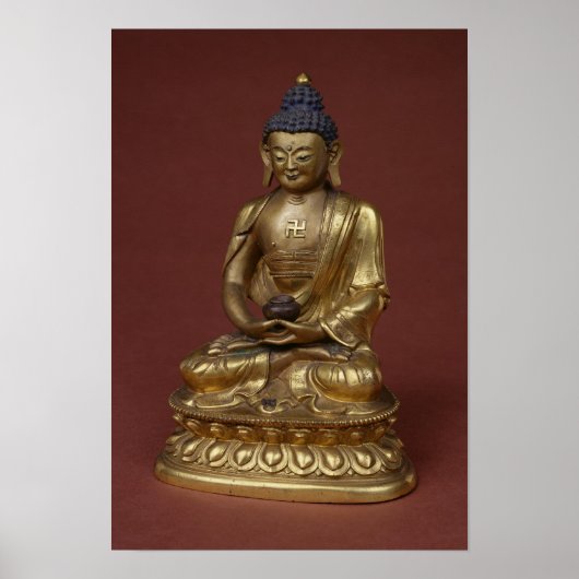 Boeddha Amitayus zit in meditatie Poster (Voorkant)