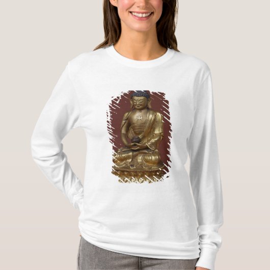 Boeddha Amitayus zit in meditatie T-shirt (Voorkant)