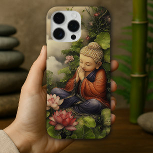 Boeddha Art Vreedzame Zen Meditatie Ontwerp iPhone 16 Pro Max Hoesje