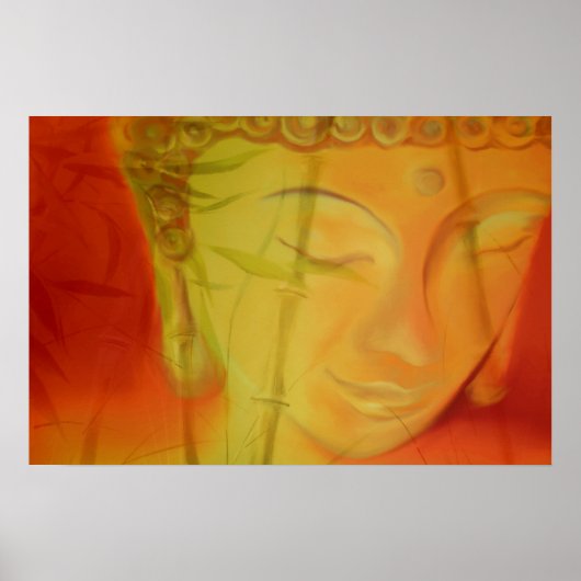 Boeddha & Bambus Poster (Voorkant)