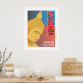 Boeddha Bangkok, Wat Paknam Phasi Charoen Wall Art Poster (Keuken)