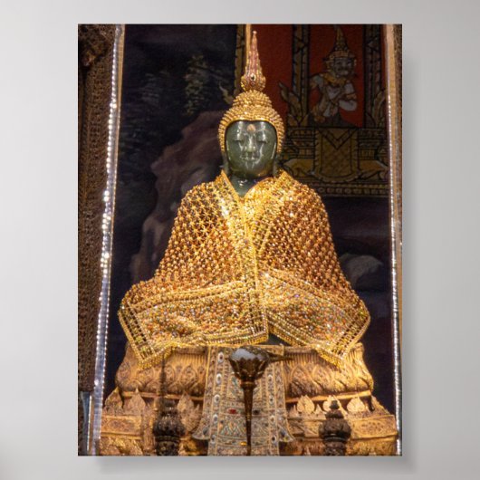 Boeddha beeld van smaragd poster (Voorkant)
