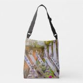 Boeddha-beelden in de tempel Senko-ji Crossbody Tas (Voorkant)