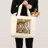 Boeddha-beelden in de tempel Senko-ji Grote Tote Bag (Voorkant (product))