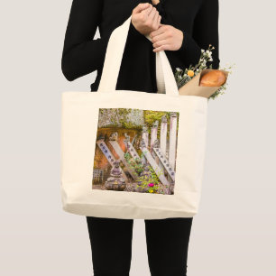 Boeddha-beelden in de tempel Senko-ji Grote Tote Bag