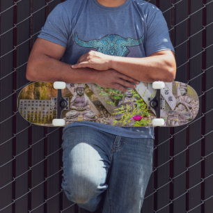 Boeddha-beelden in de tempel Senko-ji Persoonlijk Skateboard