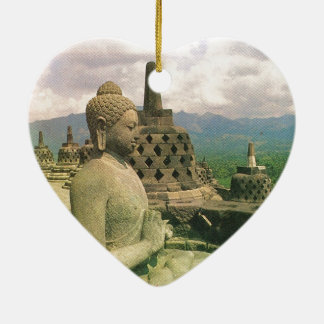 Boeddha belstandbeeld, Borobodur tempel, Java Keramisch Ornament
