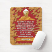 Boeddha Berichten mousepad Muismat (Met muis)