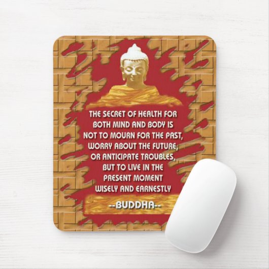 Boeddha Berichten mousepad Muismat (Met muis)