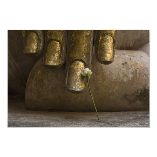 Boeddha bij Wat Si Chum. Foto Afdruk (Voorkant)