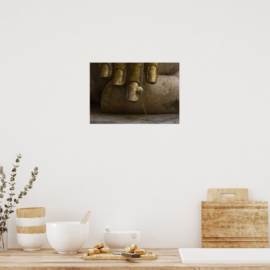 Boeddha bij Wat Si Chum. Poster (Keuken)