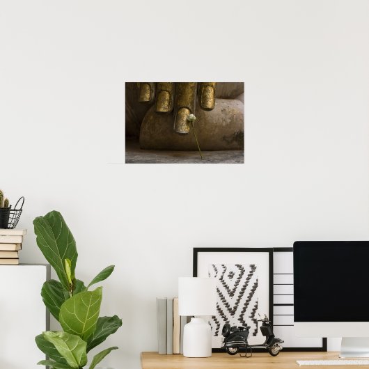 Boeddha bij Wat Si Chum. Poster (Thuiskantoor)