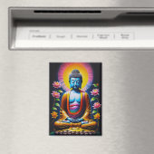 Boeddha - Bloeiende mindfulness Magneet (Insitu (Vaatwasser))