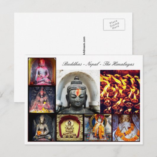 Boeddha & Boeddha Statues, Shakyamuni dharma / Nep Briefkaart (Voorkant / Achterkant)