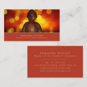 Boeddha, boeddhisme, boeddhist visitekaartje (Voorkant / Achterkant)