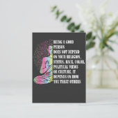 boeddha - boeddhisme een goed mens - religie briefkaart (Staand voorkant)
