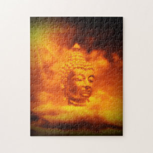 boeddha, boeddhisme, godsdienst, aziatisch, achter legpuzzel