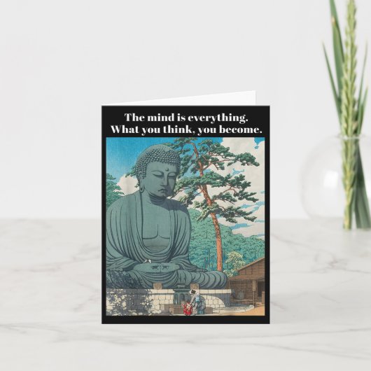 Boeddha Boeddhisme Meditatie Positi Kaart (Voorkant)