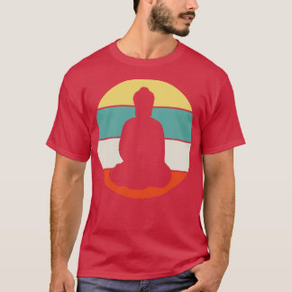 Boeddha Boeddhisme Meditatie Retro T-shirt