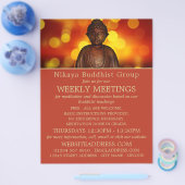 Boeddha, Boeddhistische Groep Adverteren Flyer (Enkel)