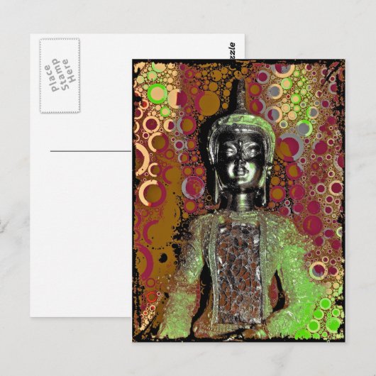 Boeddha-Briefkaart Briefkaart (Voorkant / Achterkant)