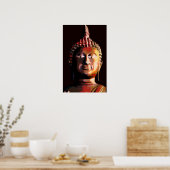 Boeddha bronzen kleur poster (Keuken)