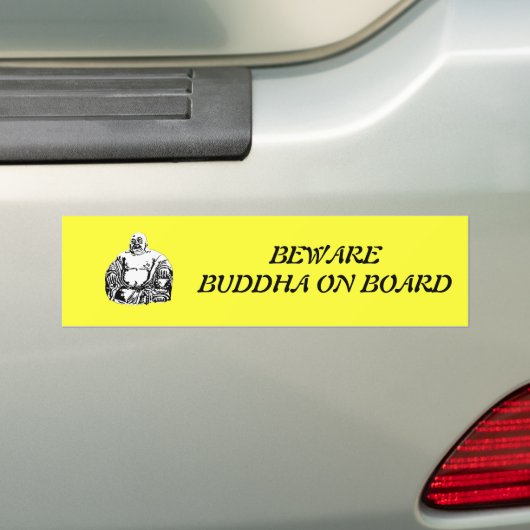 boeddha bumpersticker (Op auto)