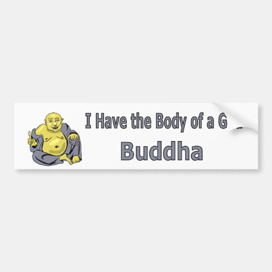 Boeddha Bumpersticker (Voorkant)